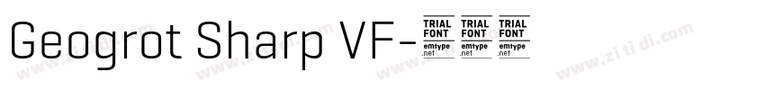 Geogrot Sharp VF字体转换